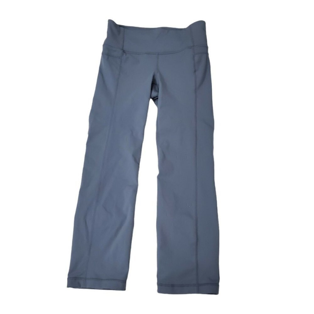 Athleta Womens Leggings Small‎ Gray Straight Up Capri Pants Yoga Stretch 983309